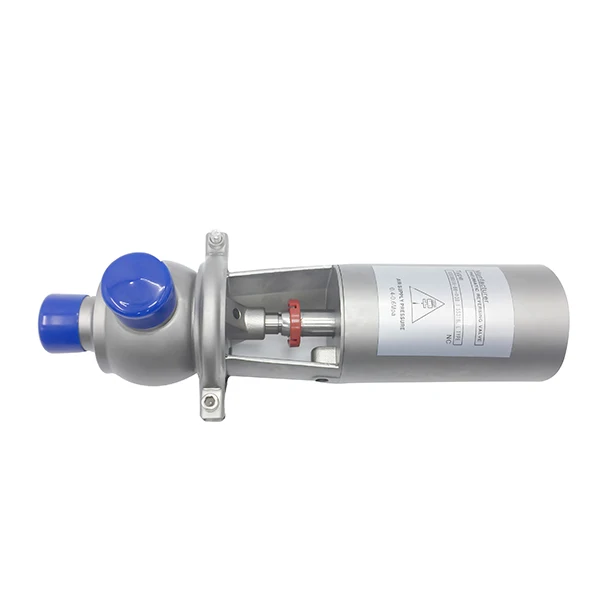 Hygienic food grade Sanitary stainless steel 304 316L Stop Pneumatic two way weld Reversing Divert Seat Valve supplier