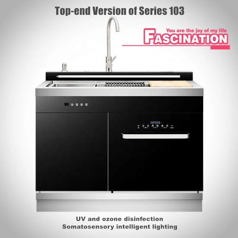 High efficiency Stainless Steel Kitchen Dish Washers China Factory Dishwasher Machine Double-sided sink Dishwasher