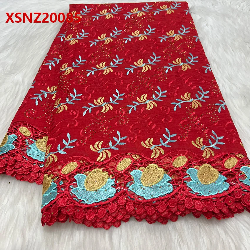 Material Rhinestone swiss cotton fabric For Sewing Men Wedding Party Dresses