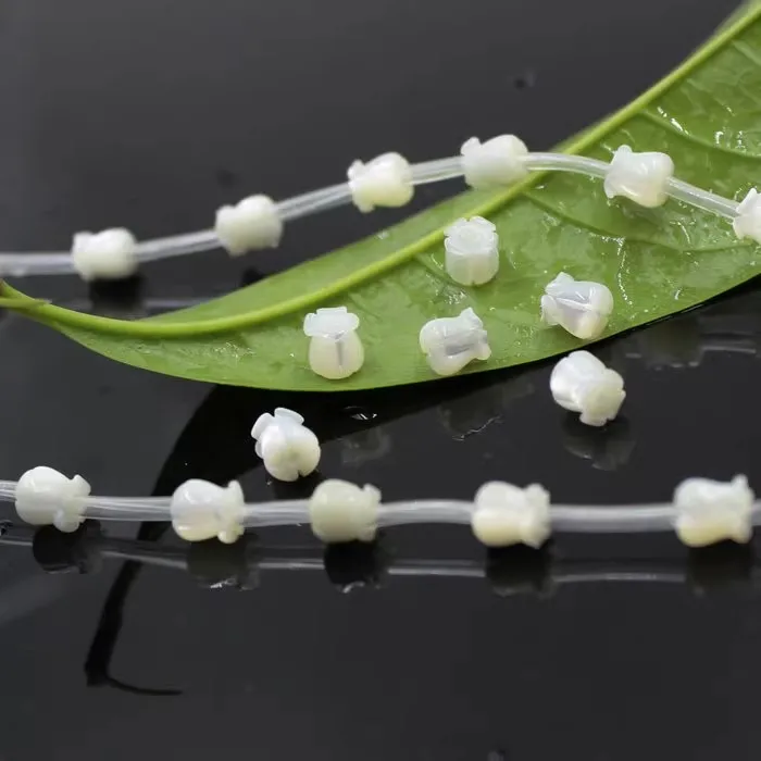 How sale natural shell crown flower beads 6mm 8mm hand carved mother of pearl bell flower for DIY Jewelry