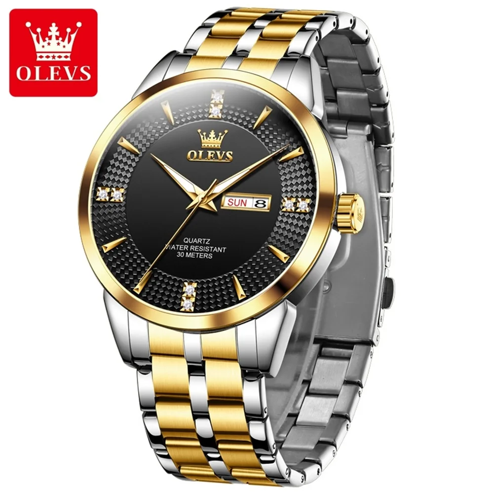 OLEVS 9917 fashion Chinese gents quartz watch latest steel Strap water resist Chrono low MOQ business reloj watch