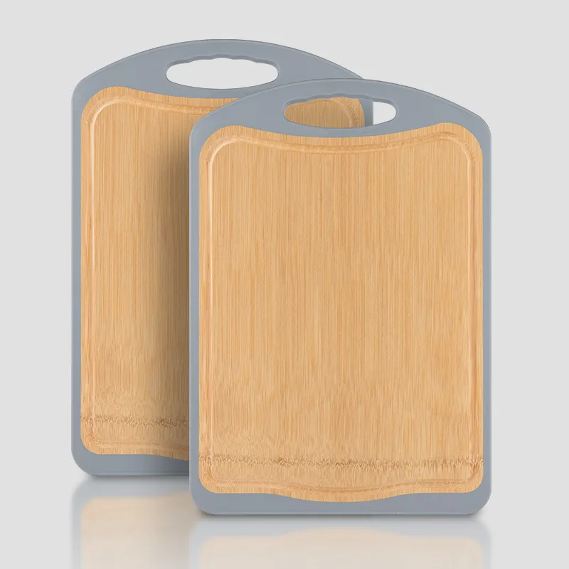 Best Organic Two Sides Bamboo Cutting Board With Juice Groove For Meat Cheese Bread And Vegetables