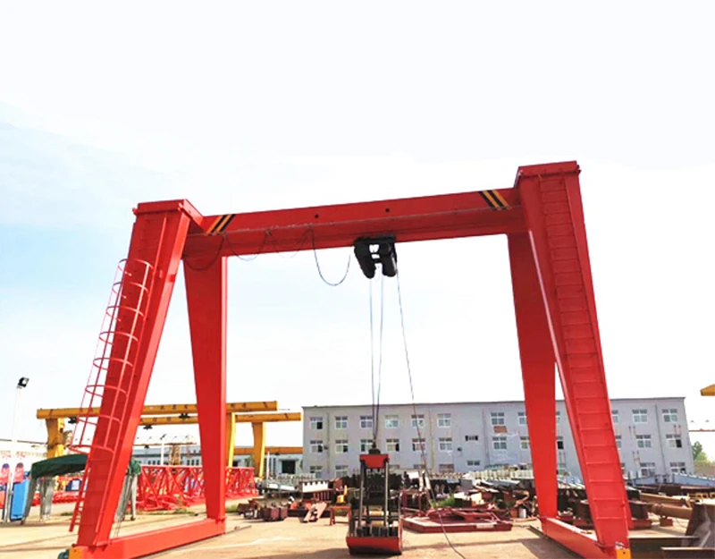 Ground traveling crane hydraulic grab gantry crane double beam grab gantry crane