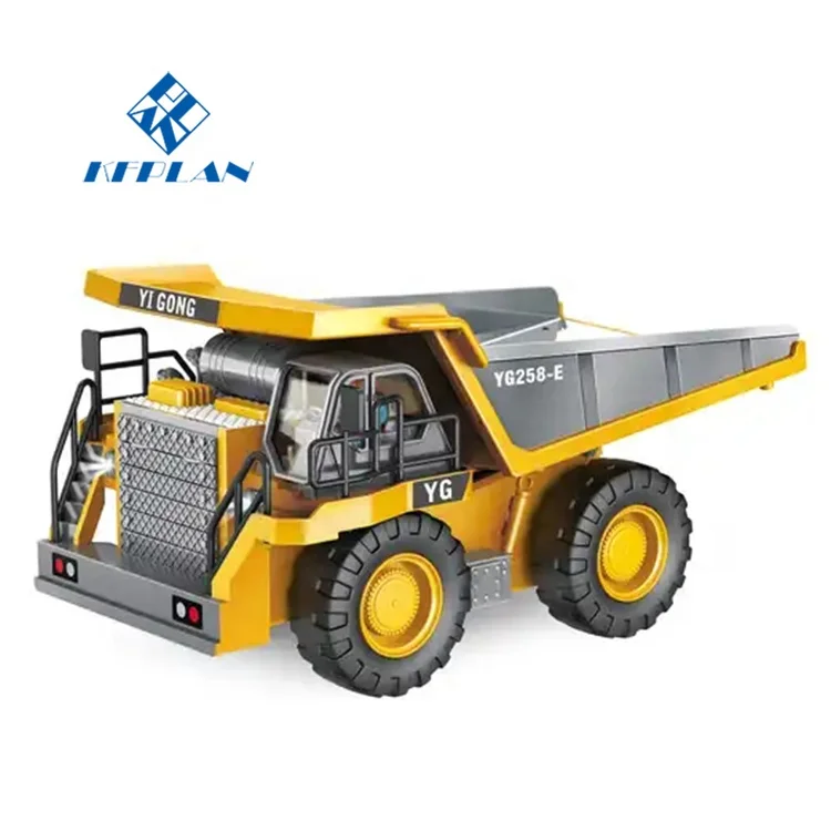 Лидер продаж 1/24 2 4G Радиоуправляемый литой автомобиль игрушки 9CH Сплав RC инженерный самосвал грузовик для детей