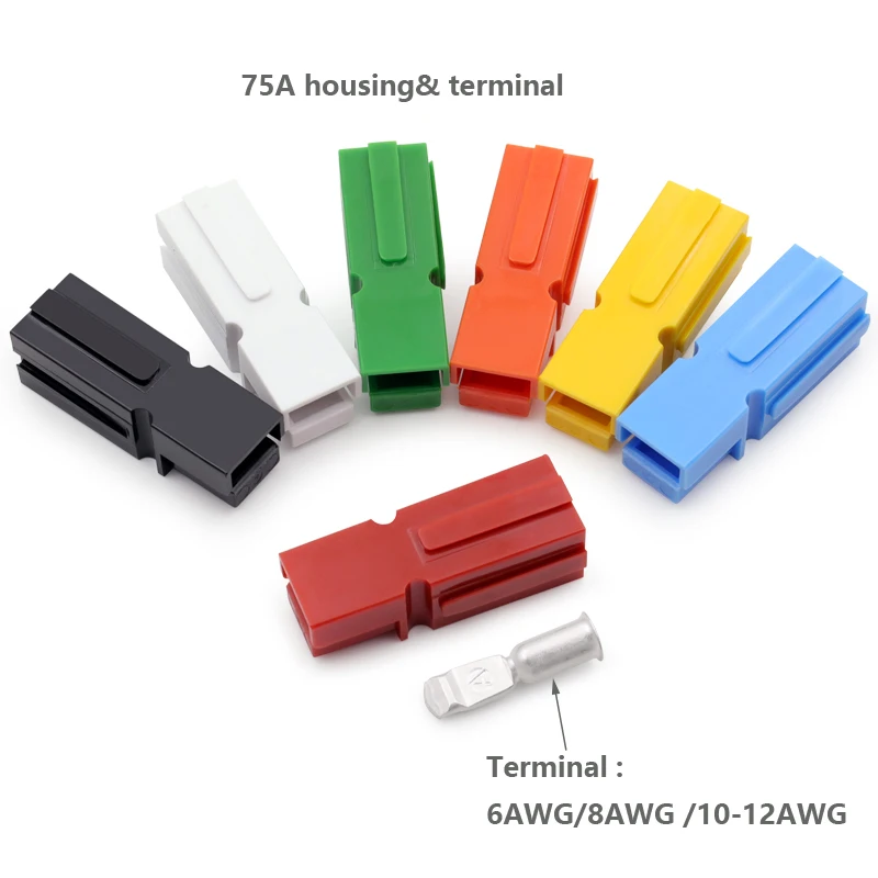 Коннектор для anderson 15a /30a /45a/ 75a /120a/180a 600V однополюсный 16-1/0AWG высокотоковый разъем