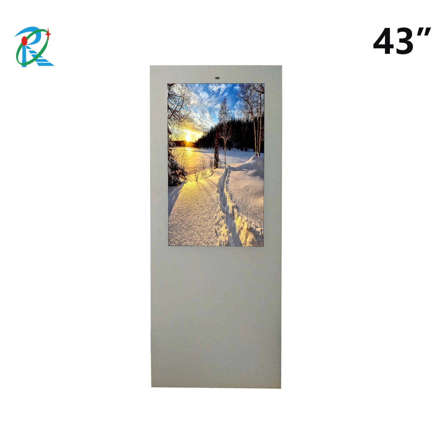 waterproof 43 outdoor 2500nit lcd kiosk full color advertising digital touch totem signage wifi display screen price for sale