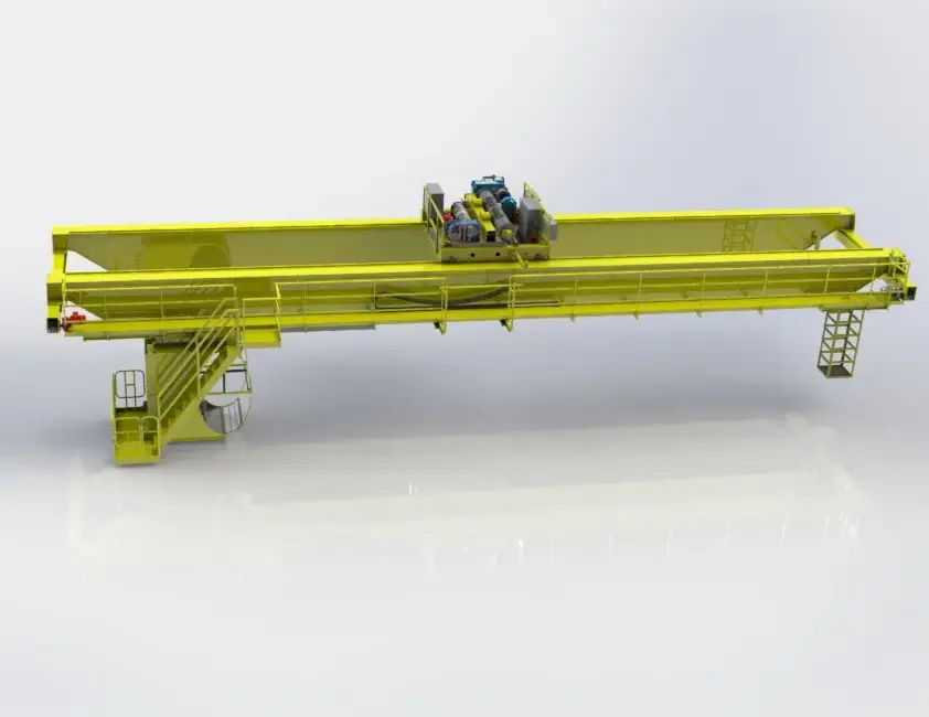 Double Girder Explosion-Proof QB Type Overhead Crane New Used Condition Construction Industries Featuring New Motor Gear Core