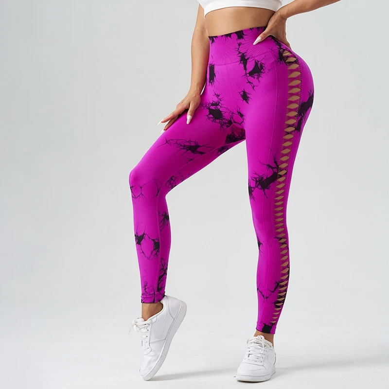 Tie Dye Butt Lifting Gym Leggings Scrunch Butt Yoga Pants Workout Gym Tight Fitness Yoga Leggings