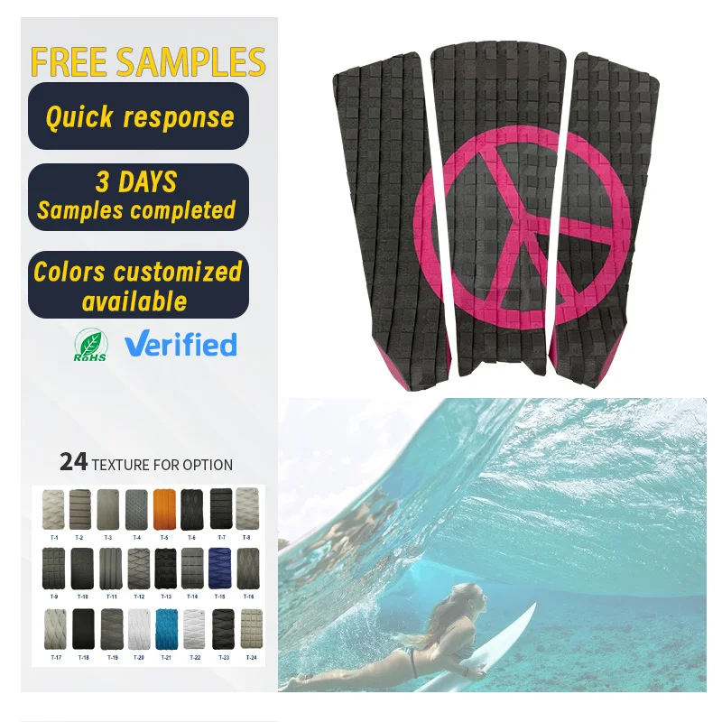 Hot Sale Custom Premium Foam  Durable  Stomp  Surfboard Deck Boat Surf  Traction Pad