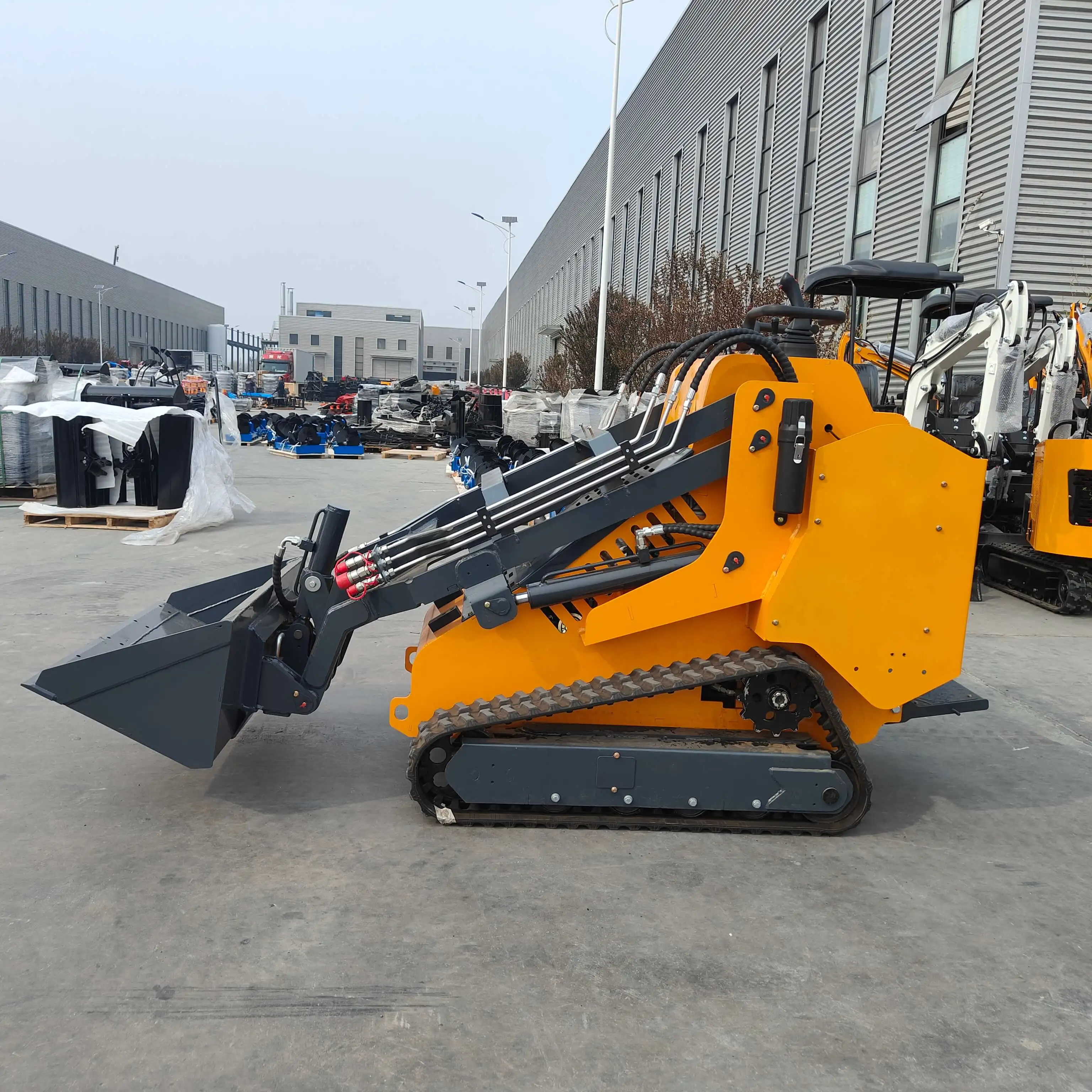 High Quality Wheel Type Mini Loader Skid Steer Loader Small Skid Steer