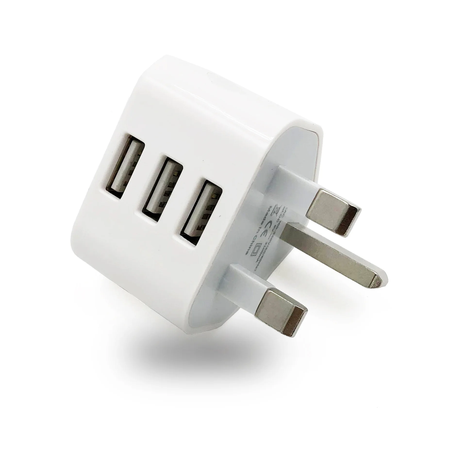 UK Hong Kong Version 3 Usb 5V 2.1A Adapter Plug Universal Phone Charger Head