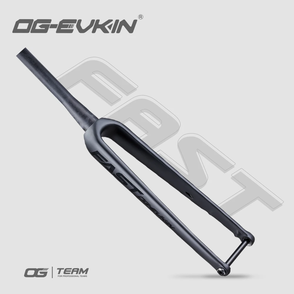 OG-EVKIN FK008 углеродный диск гравий вилка 700 * 35C 12x100 через ось для велокросса/гравий шоссейная рама Скрытый Кабель Смещение 45 мм