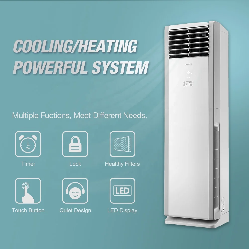 Gree Floor Standing Air Conditioners Cooling and Heating 24000Btu 36000Btu 48000Btu Floor Air Conditioner DC Inverter R410a R32