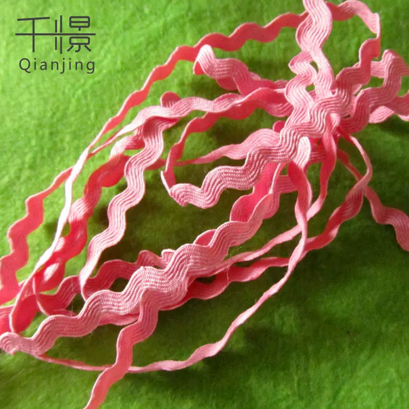 WW002 Factory Wholesale garment accessories dye to match or dye yarn to woven colored twisted ribbon