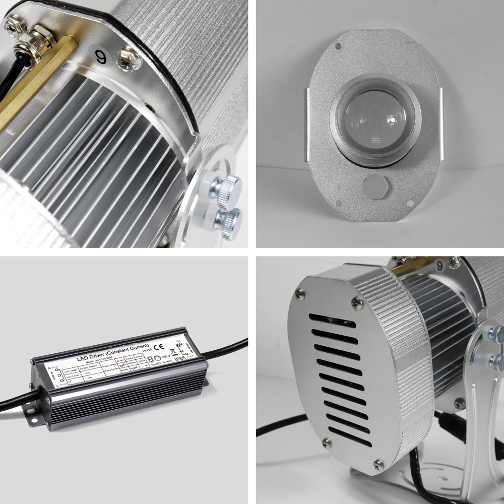 
HD waterproof outdoor advertising rotating led logo gobo projector 40w 60w customize projector gobo CE KC certificate Factory 