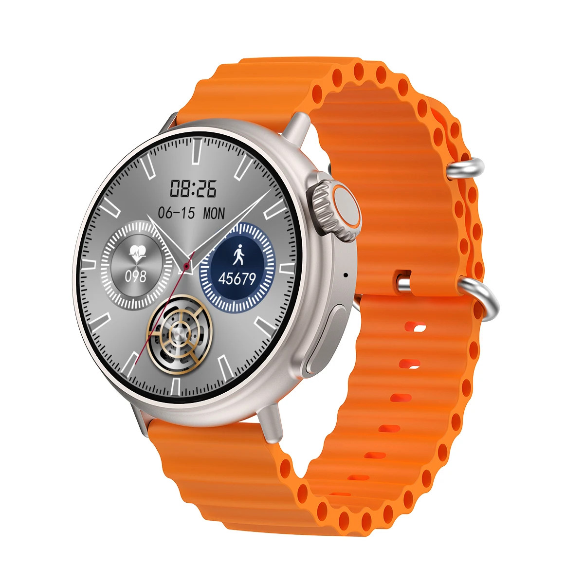 New 2022 Super Amoled Display High Quality Android Camera Noise Correas Para 2023 H11 Ultra Smart Watch Rotatable With  Earbuds