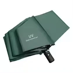 Free UPF 50+ UV Protection Large Travel Umbrella 21 Inch Auto Open Close Windproof Sun Blocking 3 fold Umbrella