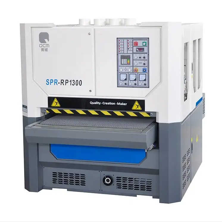 
QCM SPR-RP1300 Planing And Sanding Machine Wooden Automatic Abrasive Sanding Belt Machine 