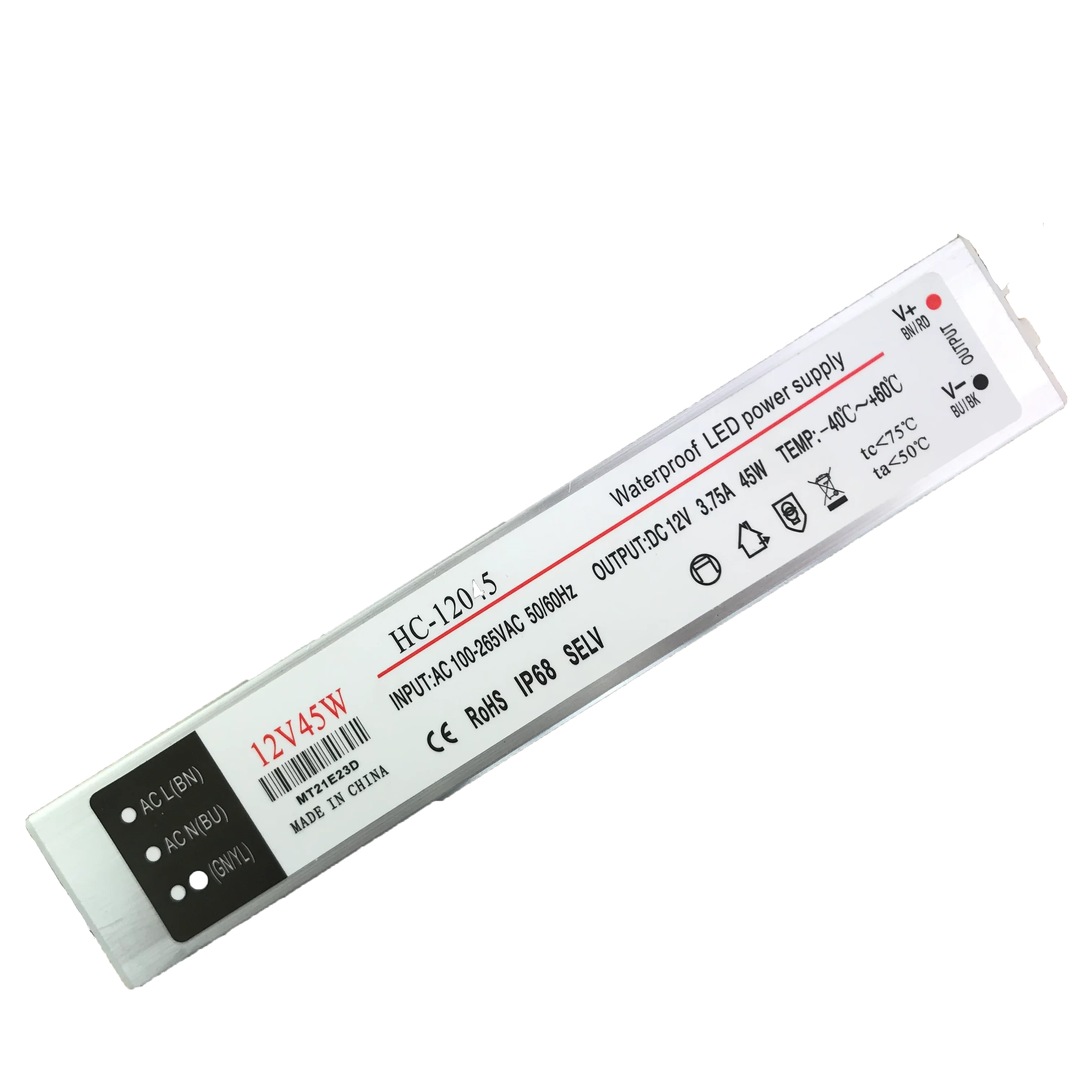 led driver 12v constant voltage waterproof led driver for led striip