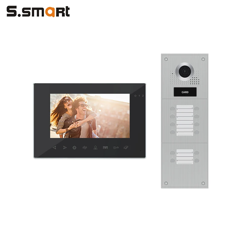 
Factory Wholesale 7inch TFT LCD Screen Doorbell IP65 Wired Video Door Bell 