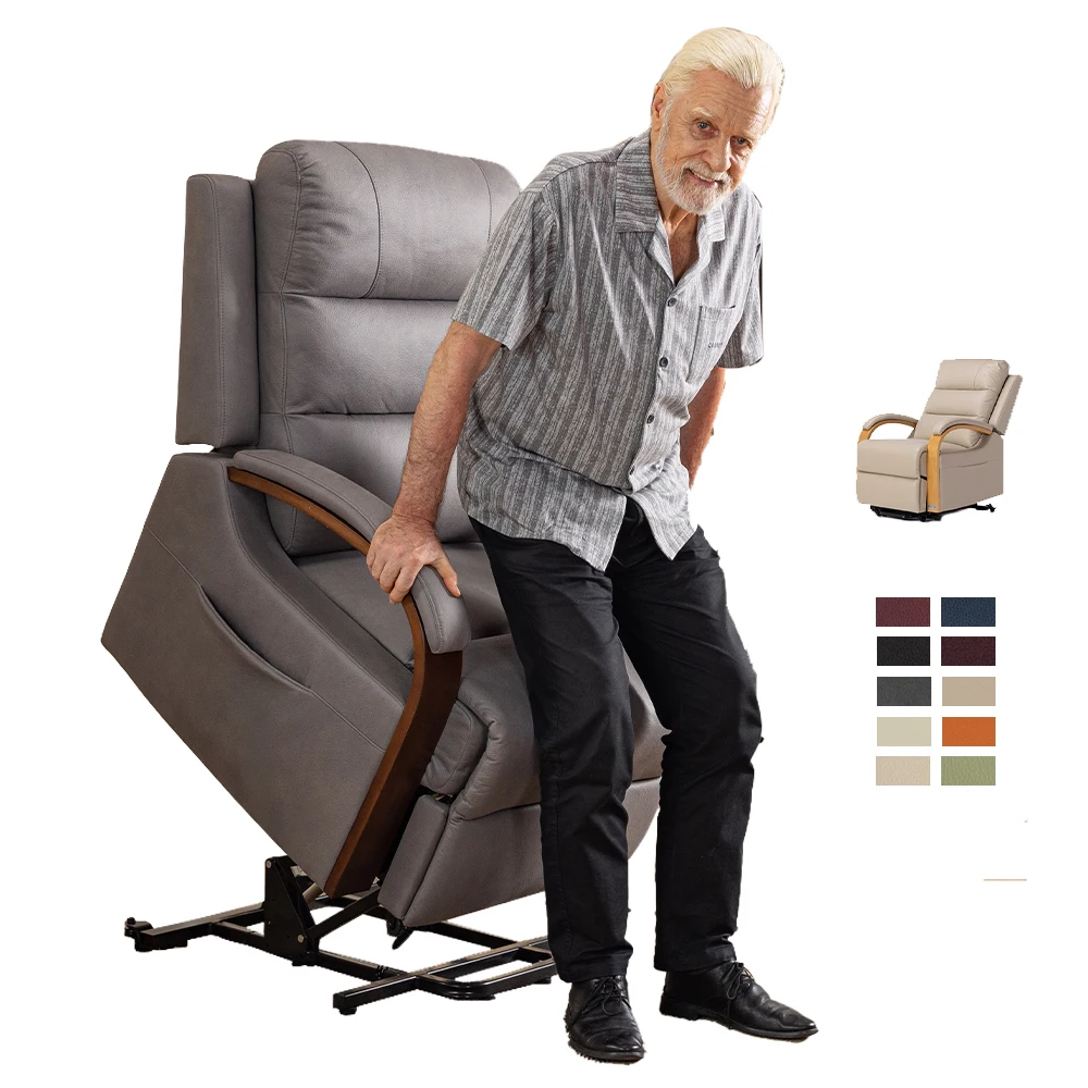 Tecforcare sofa set furniture living room modern electric relincer sofa set leather hospital patient home care elderly sofa