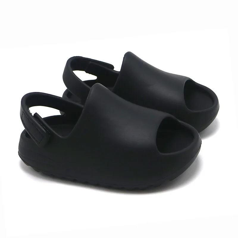 Wholesale Kids Shower Sandal Slippers  colorful cute EVA kids clogs shoe  Yez slide strap slides infant water shoes yezzy