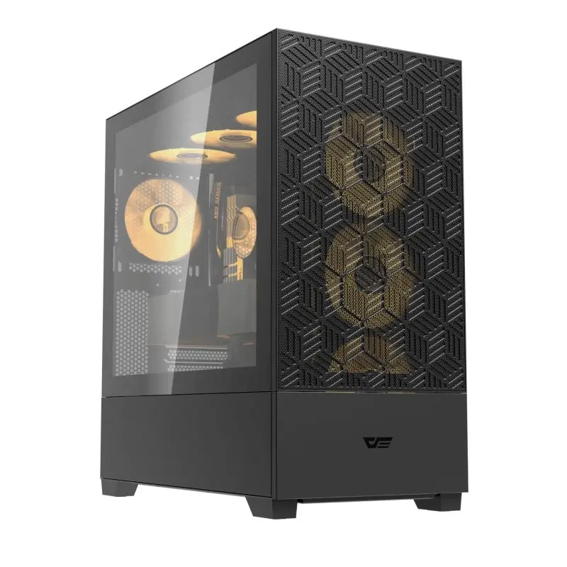 Luxury Darkflash  DF5000 Mesh Front Panel with best airflow   support 360 water cooler ATX pc case gaming computer cases & tower