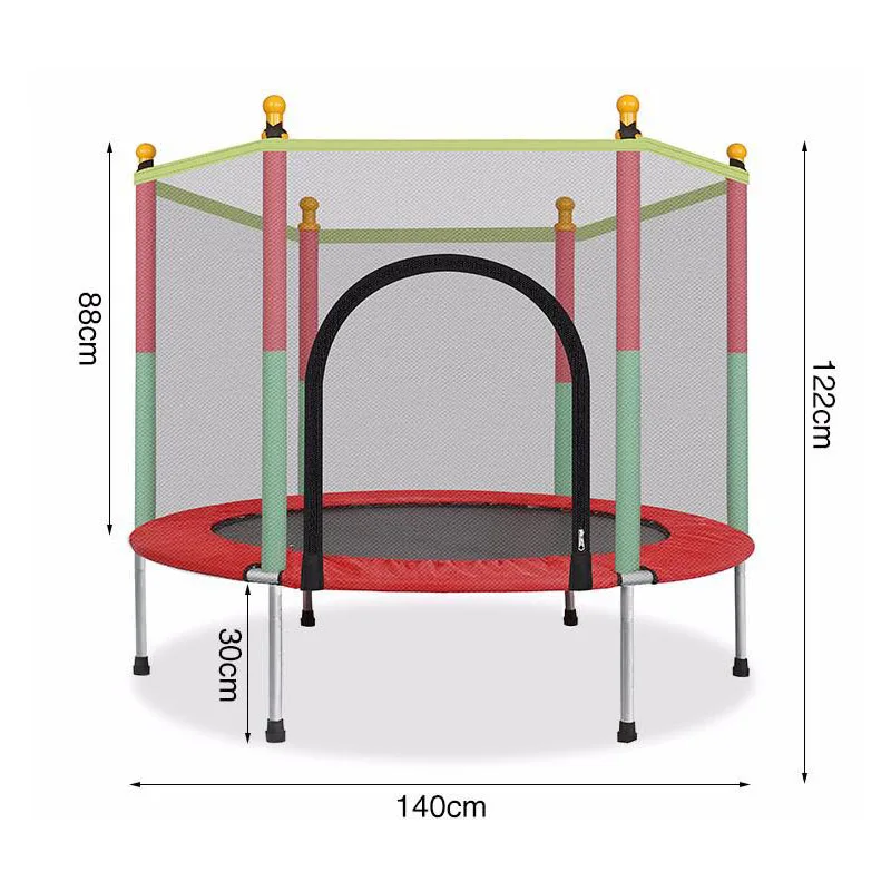 Mini Round Trampoline With Protective Net for Kids in Home Fun for Factory Best Price Indoor Outdoor Trampoline Parks Amusement