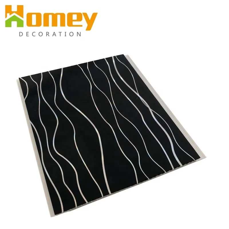 High Quality 8*250mm Hot Stamping Plafon PVC Ceiling Panel