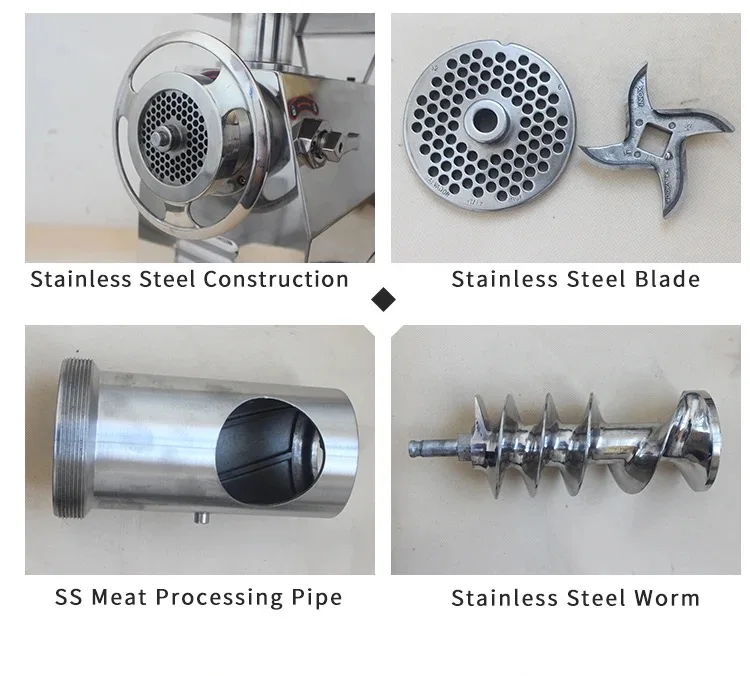 High Quality Hot Sell Multifunction YK-22 Full Stainless Steel Meat Grinder Meat Mincer