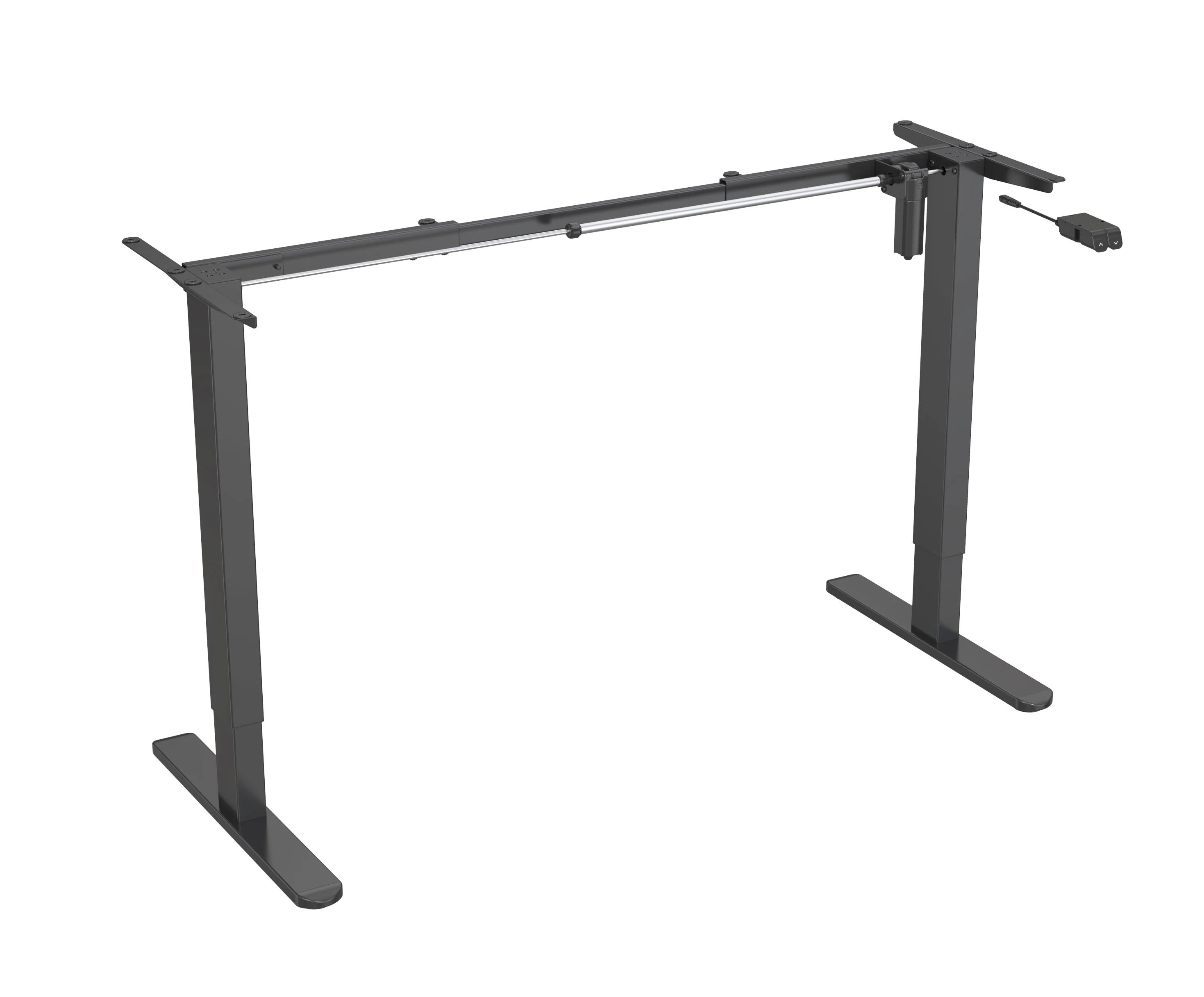 V-mounts electric single motor height adjustable desk frame with Micro-adjustable non-slip foot pad design VM-JSD5-02
