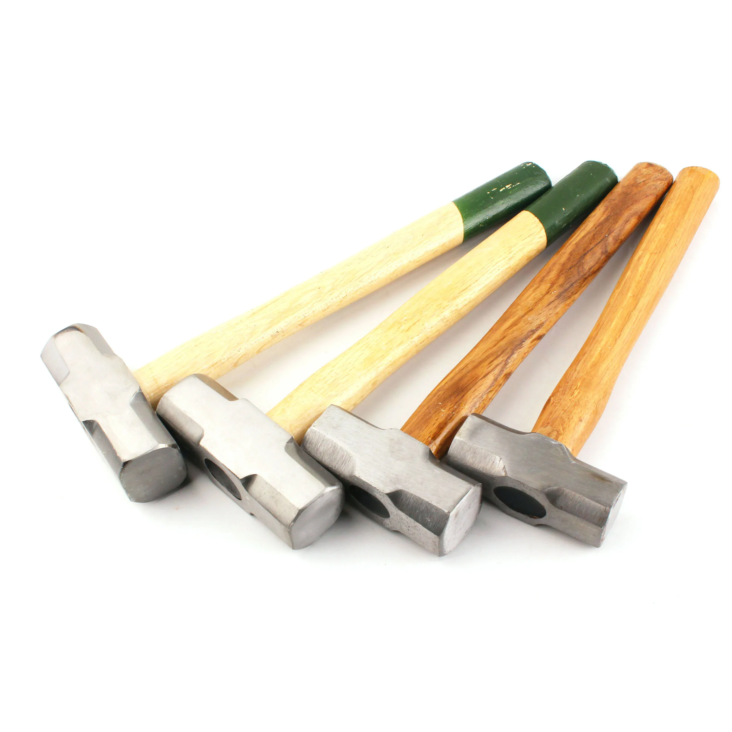 Full polished sledge hammer with wooden handle blacksmith hammer