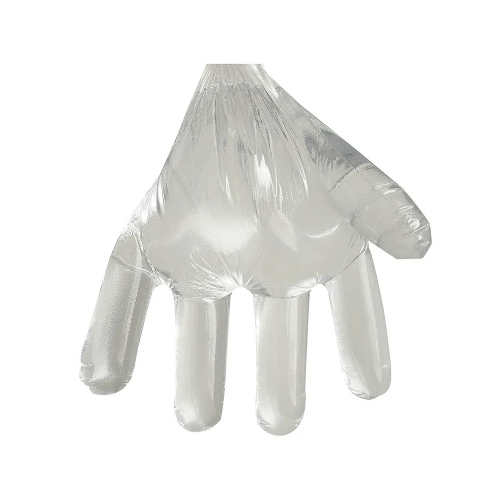 High Quality Low Price Disposable Plastic Cpe Folded Gloves Customized Logo