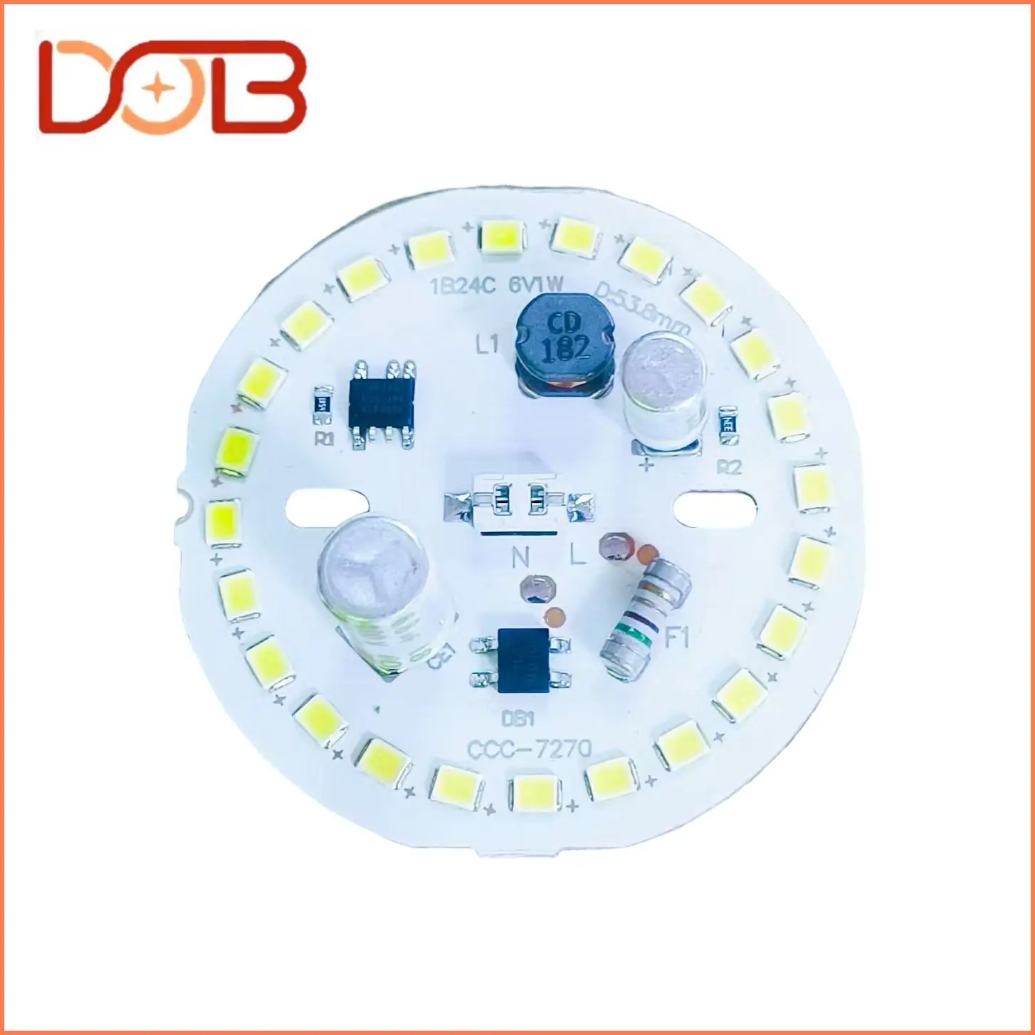 18W Hot Sale Dual-Electrolysis LED Bulb Durable 6500K Dob PCB Circular Board for Full Wattage E27 and B22 Base Types