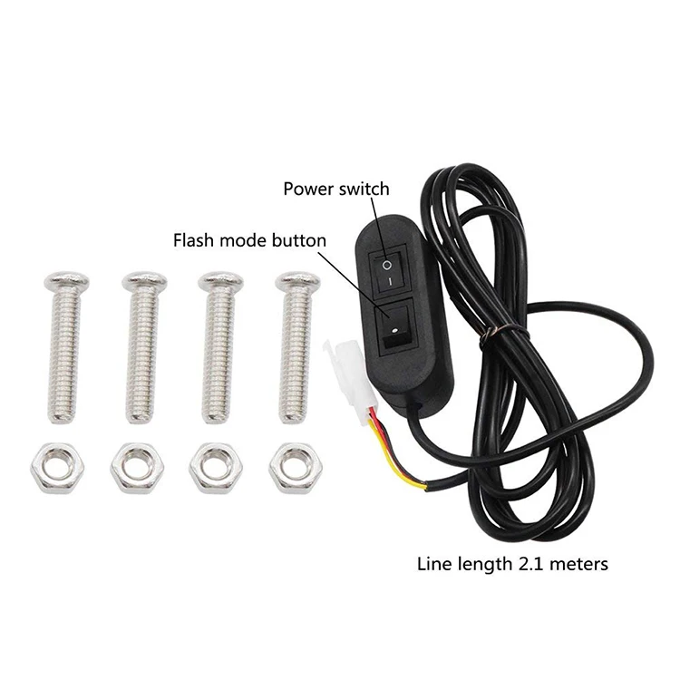 Auto 10v 100v Amber Strobe Warning LED Beacon Light For Forklift