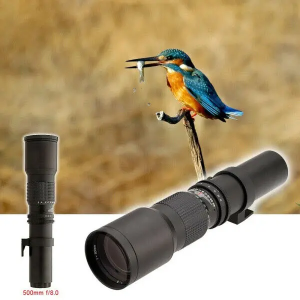Factory supply 500mm f/8.3-16 reflex zoom dslr camera lens all digital dslr camera