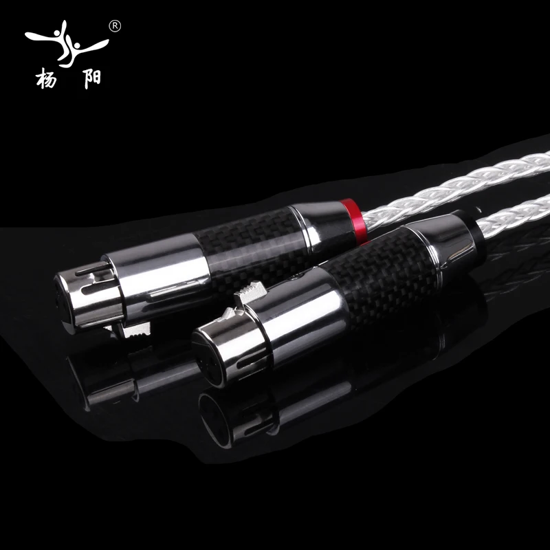 YYTCG Hifi XLR Cable High Purity OCC 2XLR Male to Female Cable to interconnection with Microphone ,Multimedia, sound ,amp