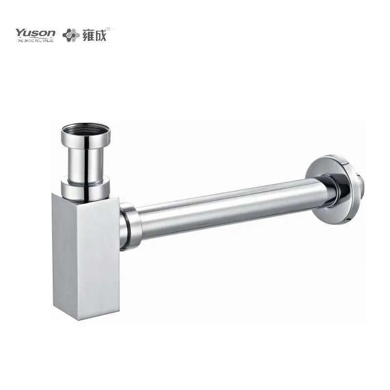 YUSON YS01308 High quality brass sink basin siphon drainer p trap bottle trap wash basin siphon for sink