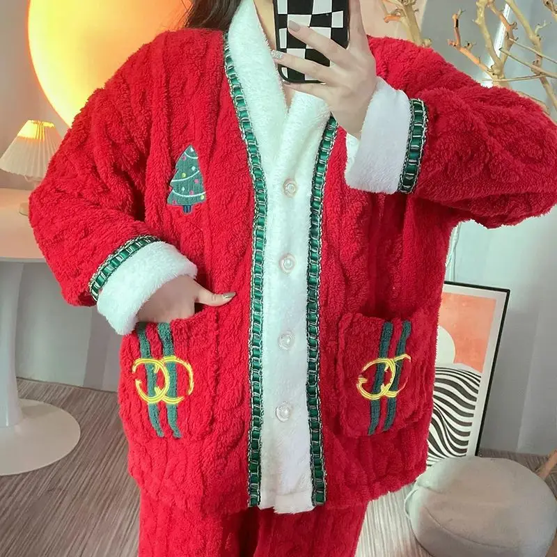Wholesale Pjs family christmas onesie pajamas family 2022 xmas silk kids satin bamboo kurta matching winter set for women men