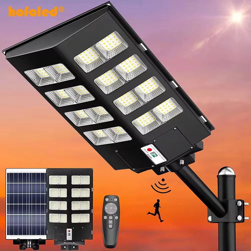 High Brightness Outdoor All in One Integrated Dusk to Dawn 600w 800w 1000w 2000 Watt Led Solar Street Light