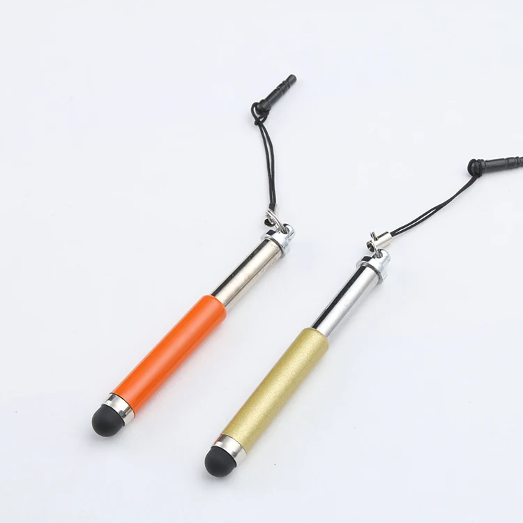 Two sections retractable touch pen Phone Accessories Promotional Gift Universal Capacitive Stylus Touchscreen Pen For Tablet PC