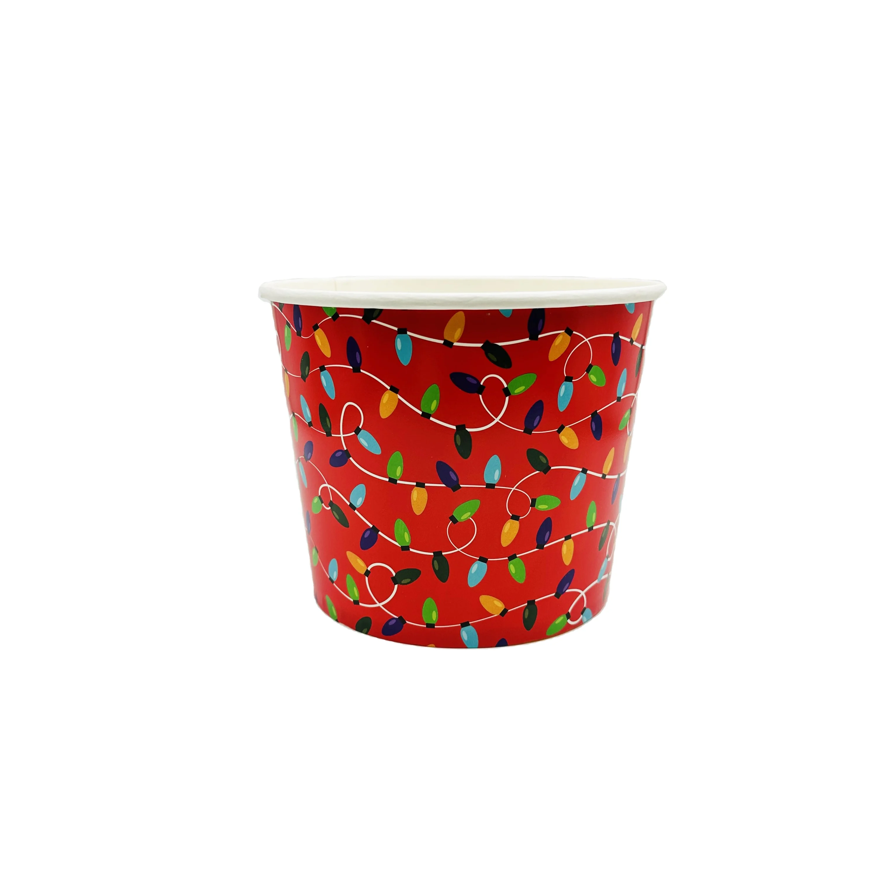 Custom Logo Printed Paper Popcorn Cup Family Party Fried Chicken Bowl/Box/Cup/Bucket With Lid