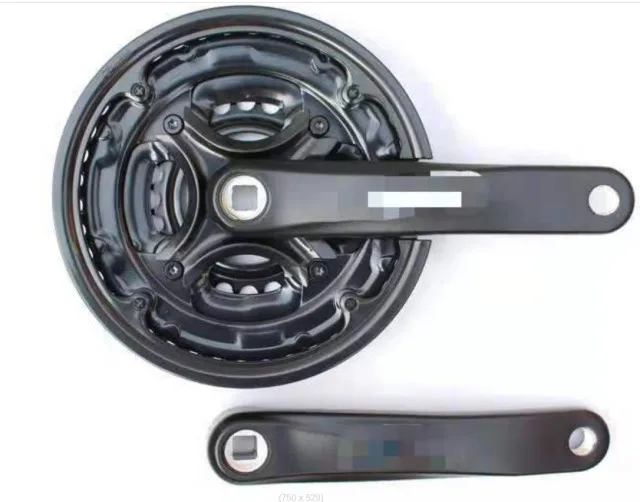 48T Mountain bike aluminum alloy three-piece wheel disc square hole crank sprocket bicycle 7-8 speed 42 /48 tooth