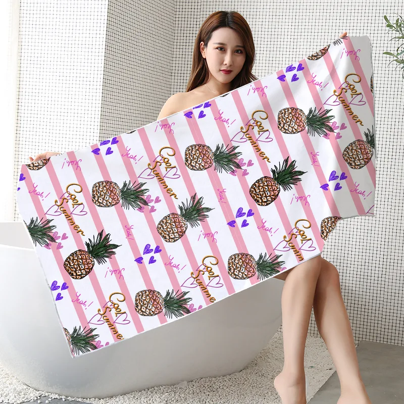 Factory Sale High Quality Quick Dry Plant Wholesale Sand Free Towels Digital Printed Custom Logo Microfiber Beach Towel