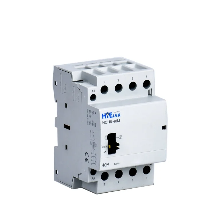 HiELEK with CE,CB certification, hot in Europe market, 220v  coil  ac  Modular Contactor  Manual