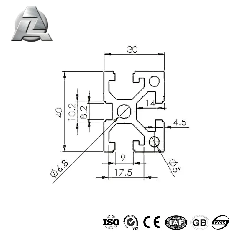 China manufacturer t slot work table frame material large production aluminum metal profile