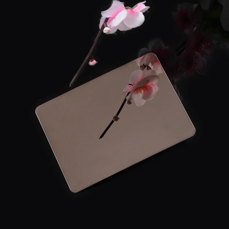 China manufacture new design gold rose 4* 8 stainless steel sheets plate board for decoration