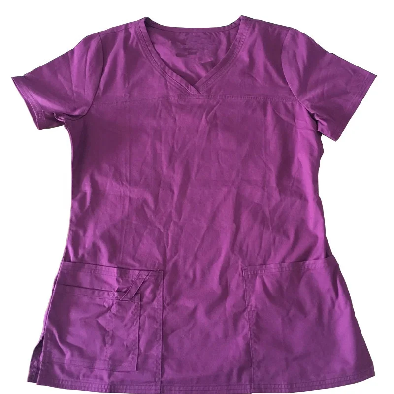 
 Больничная униформа, медицинский скраб с 94% полиэфиром, 6% спандексом, активная окрашенная мягкая ткань, содержащая медную ионную саржевую ткань  