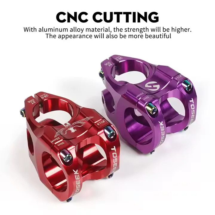 TOSEEK 31.8*35mm Bicycle Short Stem Ultralight High-strength Aluminum Alloy Bikes Stem MTB Road Folding