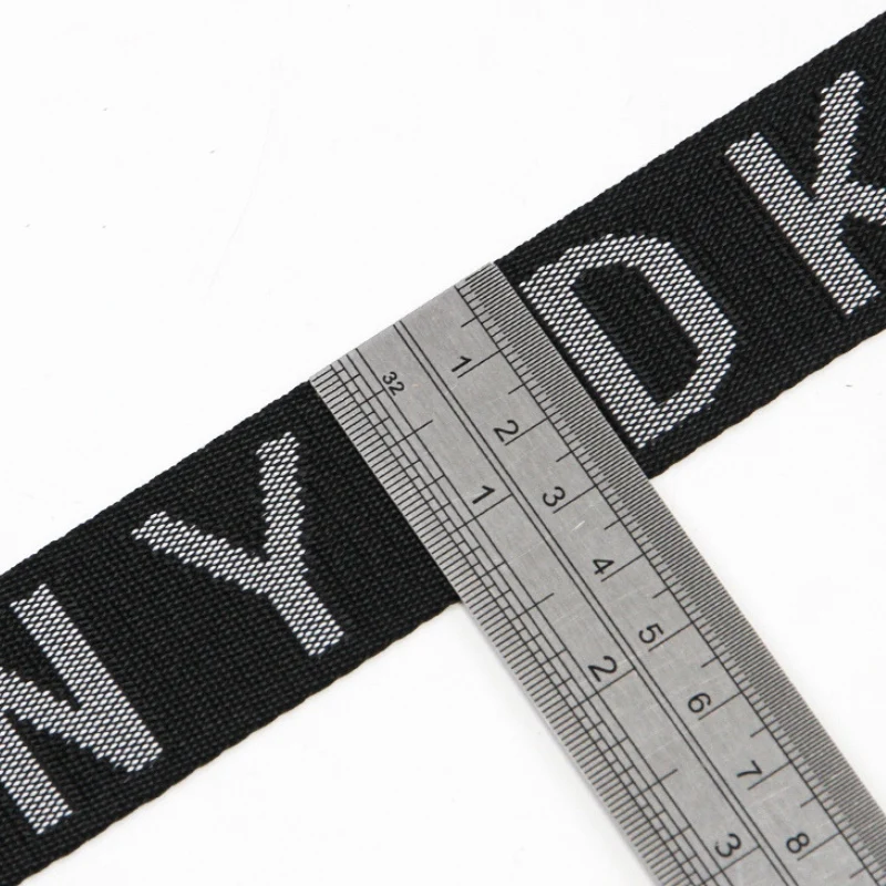 manufacturer Custom Black Nylon Embroidery Jacquard Webbing For Accessory
